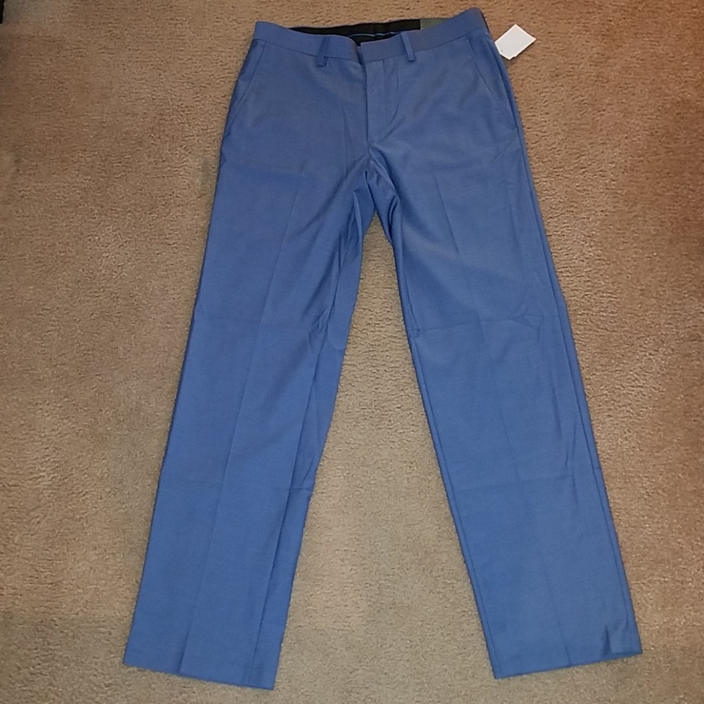 NWTS MADISON MODERN FIT CAMBRAY SLACKS. 32X32L